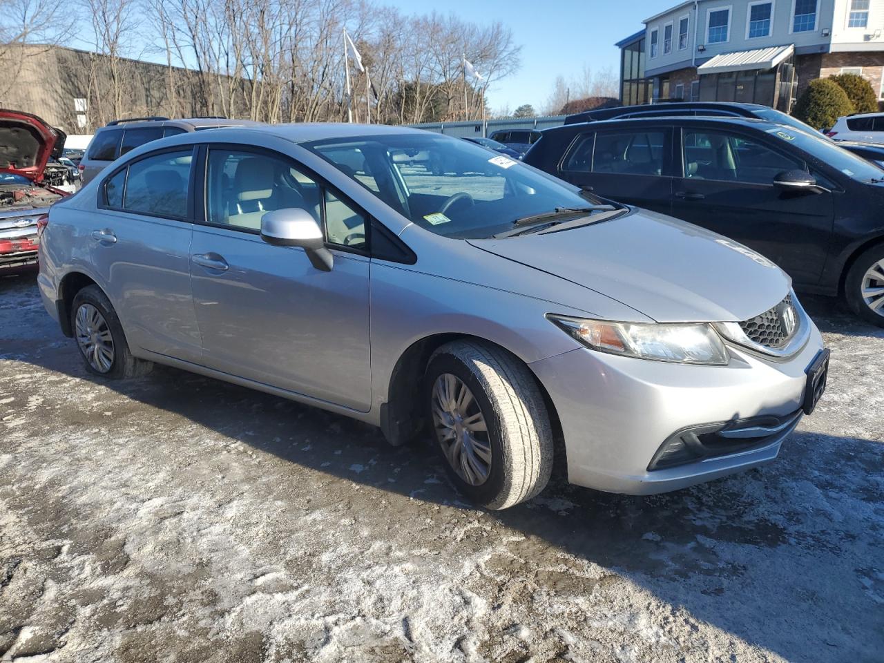 2013 Honda Civic VIN 19XFB2F59DE093228 Copart auction photo, side / rear end damage thumbnail 4