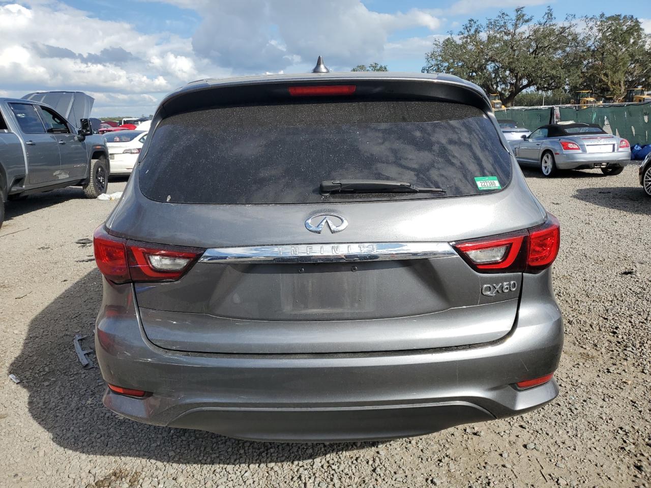 2020 Infiniti QX60 VIN 5N1DL0MN3LC532856 Copart auction photo, side damage thumbnail 6