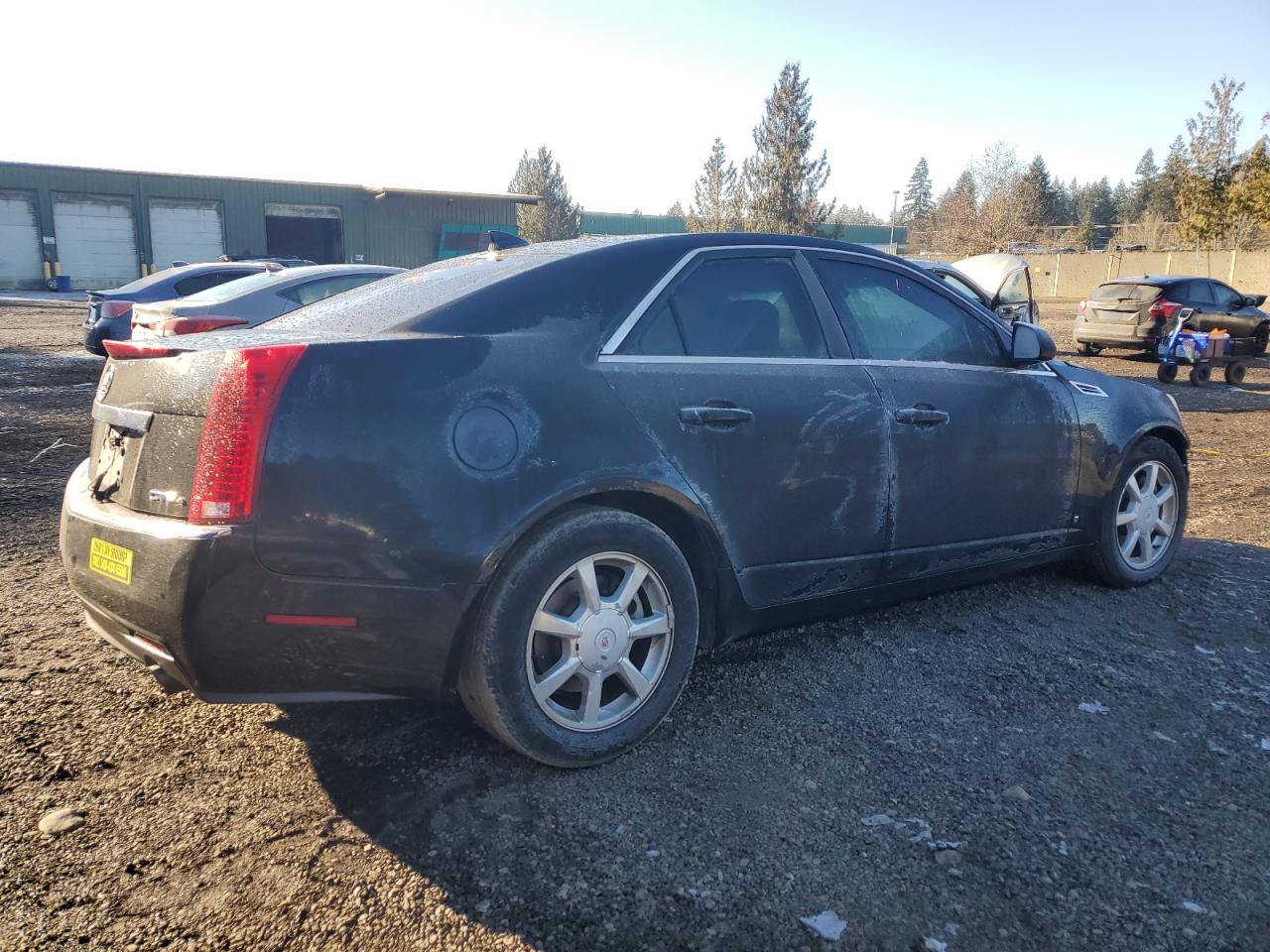 2009 Cadillac CTS VIN 1G6DG577X90118263 Copart auction photo, front end / side damage thumbnail 3