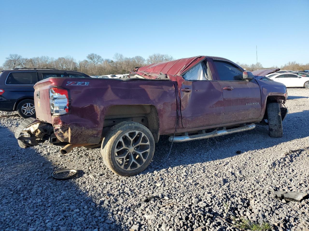 2015 Chevrolet Silverado VIN 3GCPCREC9FG159164 Copart auction photo, top/roof / all over damage thumbnail 3