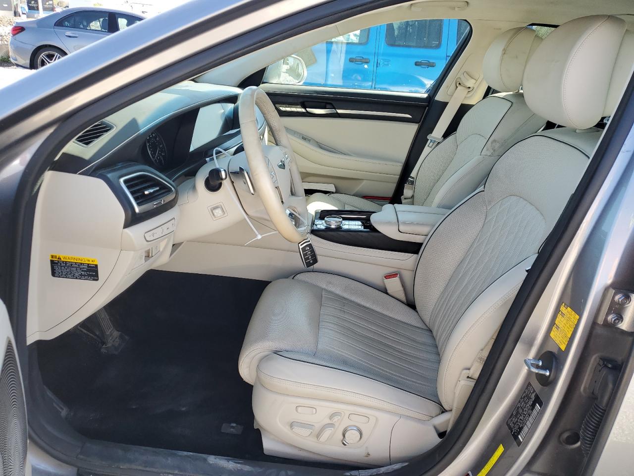 2022 Genesis G90 VIN KMTF54PH0NU096101 Copart auction photo, front end damage thumbnail 7