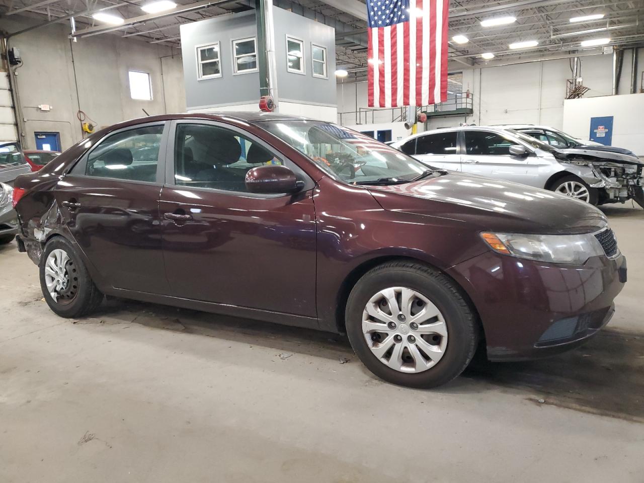 2011 KIA Forte VIN KNAFU4A20B5456346 Copart auction photo, rear end / hail damage thumbnail 4