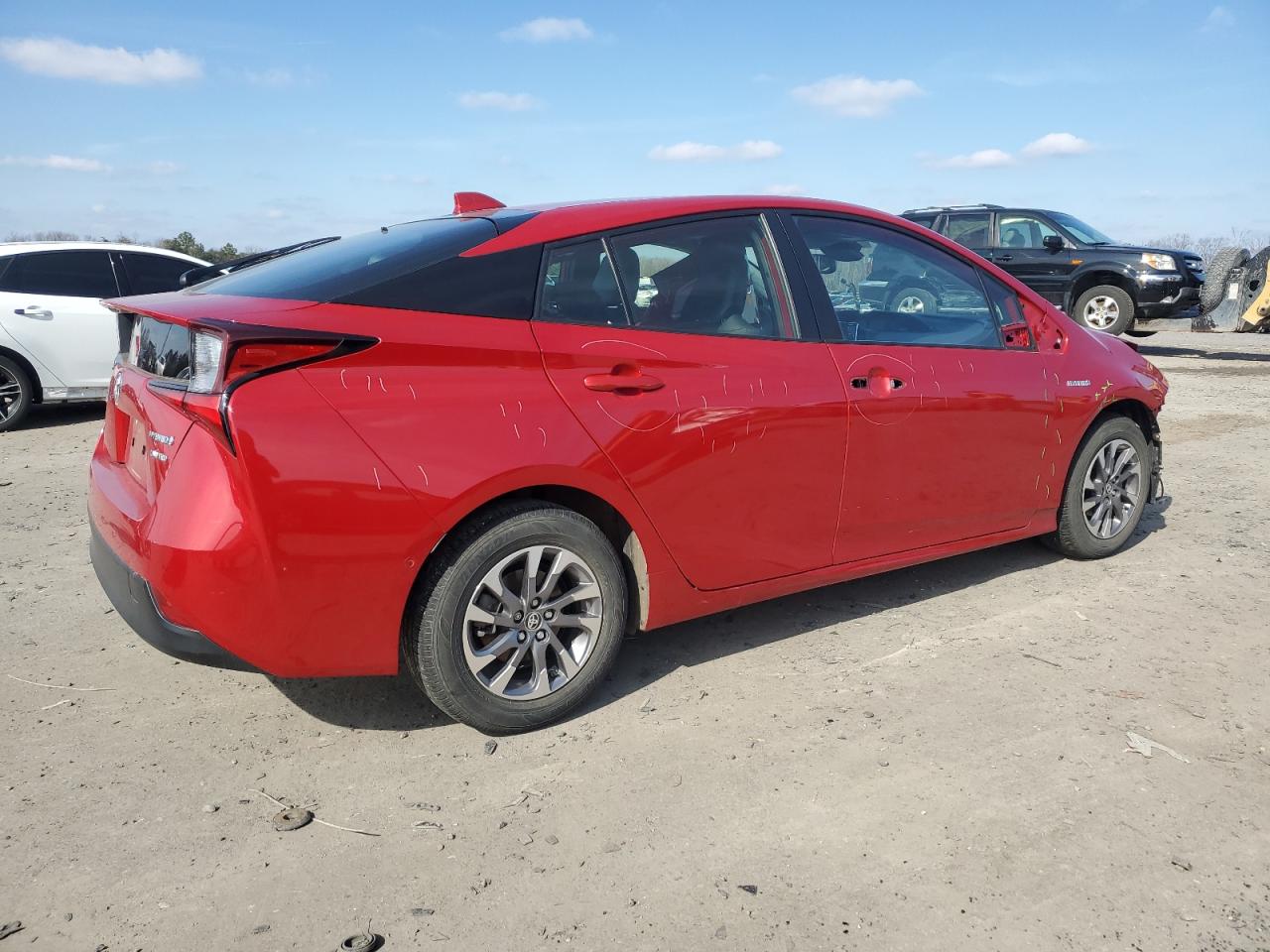 2019 Toyota Prius VIN JTDKARFU6K3082077 Copart auction photo, front end / side damage thumbnail 3