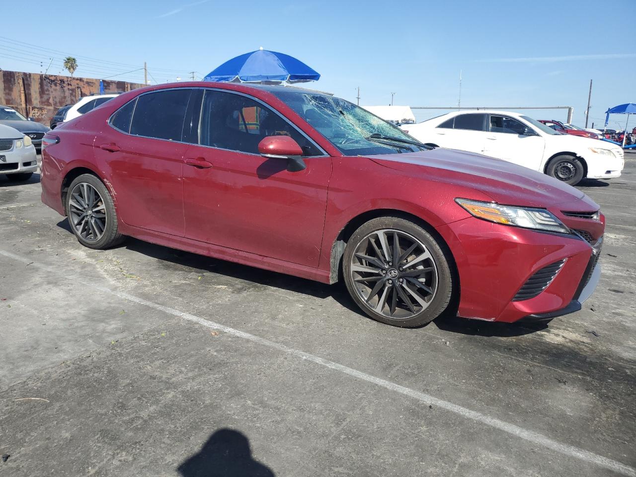 2018 Toyota Camry VIN 4T1B61HK3JU563990 Copart auction photo, water/flood / all over damage thumbnail 4