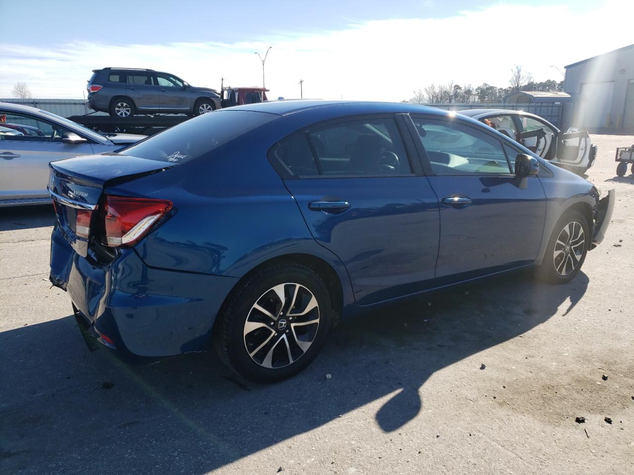 2013 Honda Civic VIN 19XFB2F86DE081564 Copart auction photo, all over / frame damage damage thumbnail 3