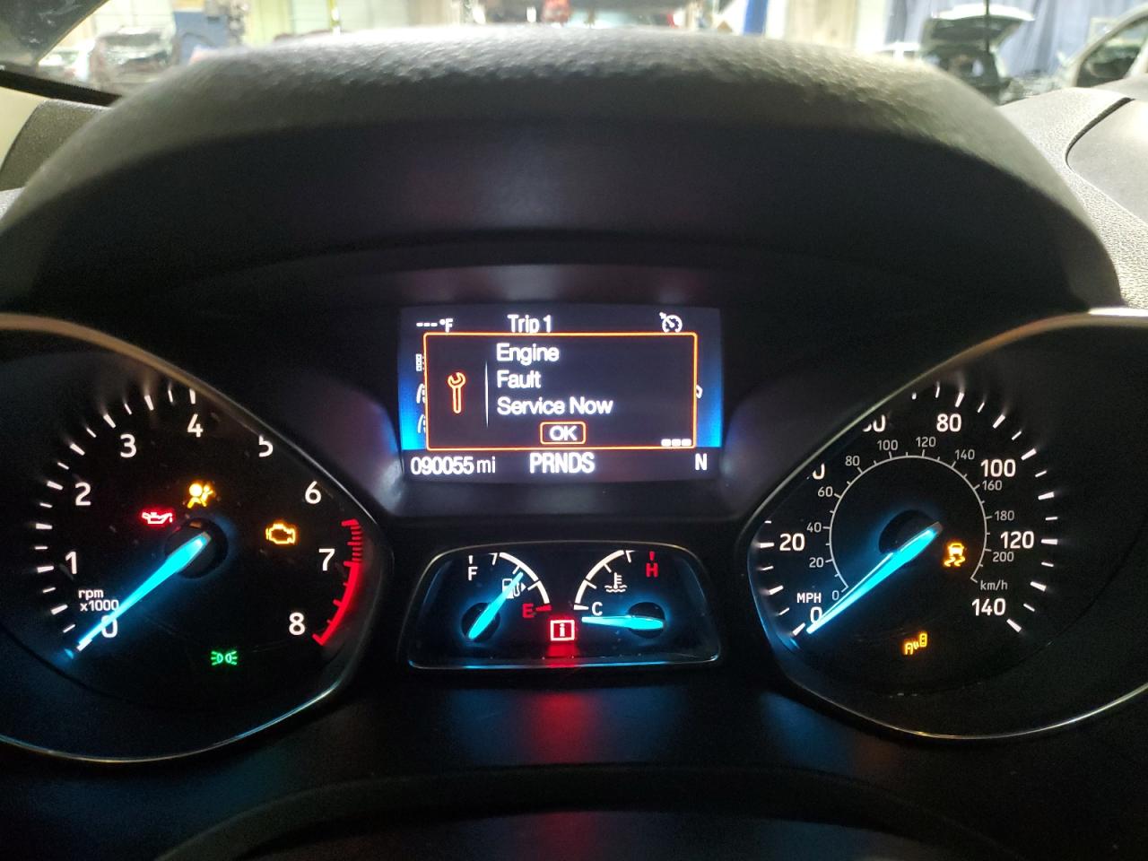 2017 Ford Escape VIN 1FMCU0GD2HUD91761 Copart auction photo, front end damage thumbnail 9