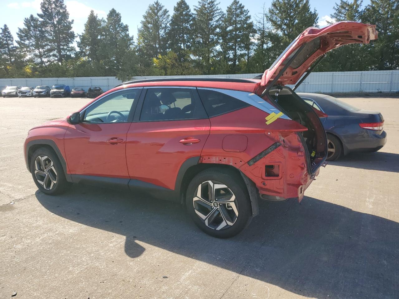 2023 Hyundai Tucson VIN 5NMJF3AE6PH224012 Copart auction photo, rear end / minor dent/scratches damage thumbnail 2