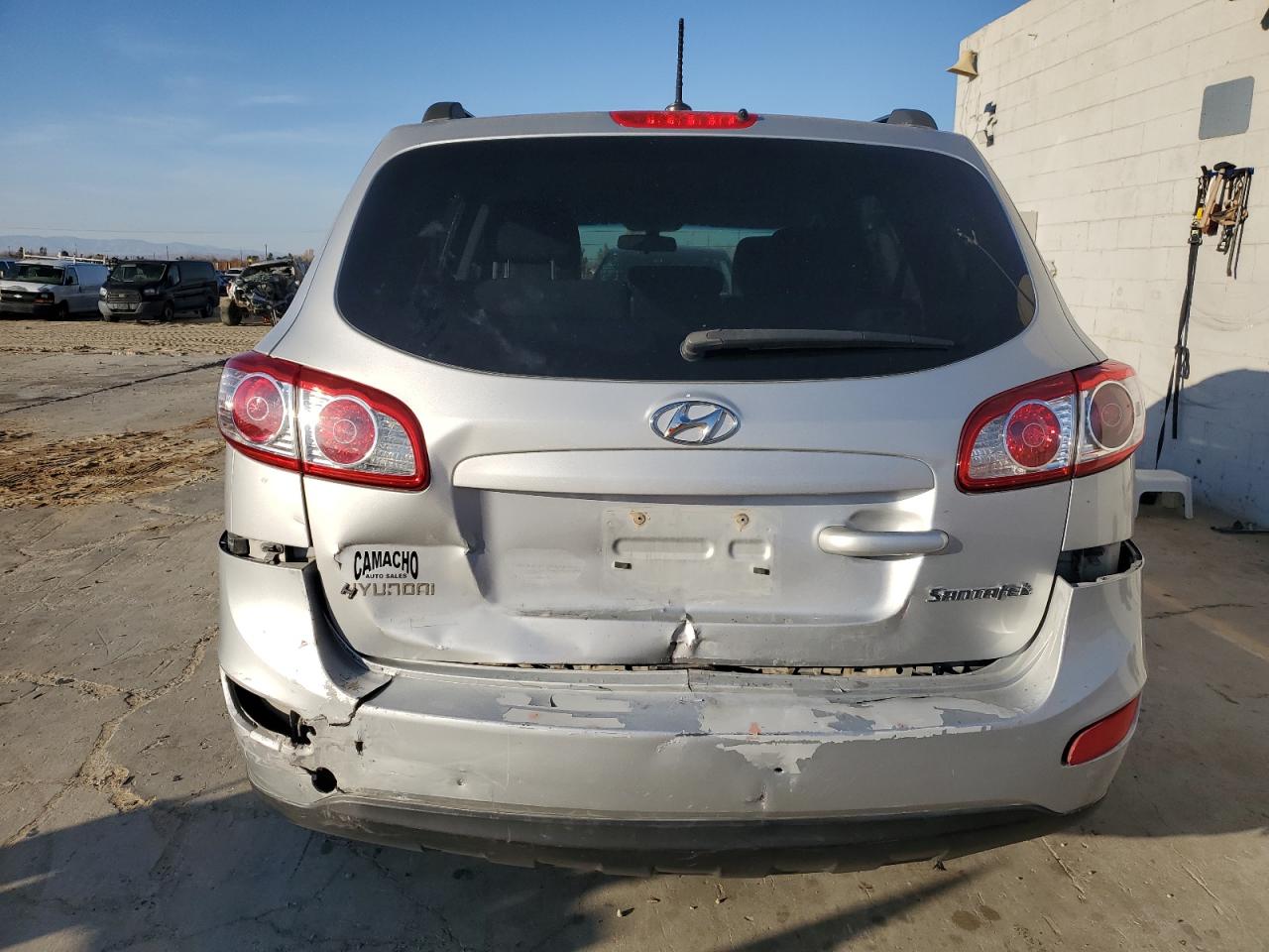 2011 Hyundai Santa Fe VIN 5XYZG3AB9BG037937 Copart auction photo, rear end damage thumbnail 6