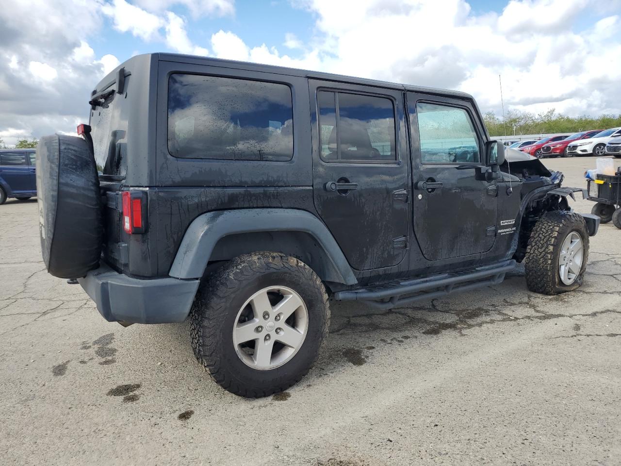 2016 Jeep Wrangler VIN 1C4BJWDG7GL273994 Copart auction photo, front end damage thumbnail 3