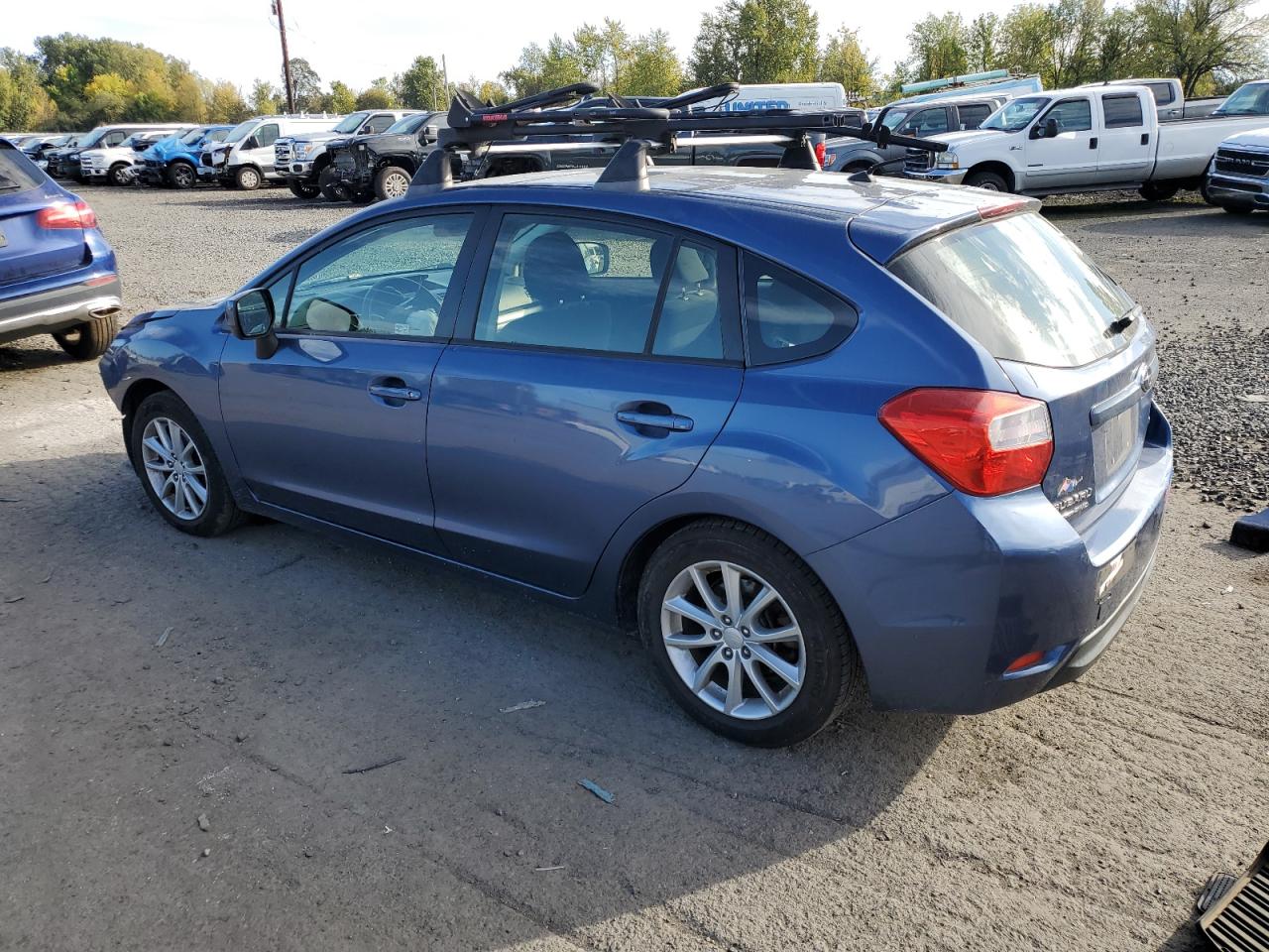 2012 Subaru Impreza VIN JF1GPAC60CH233274 Copart auction photo, front end / side damage thumbnail 2