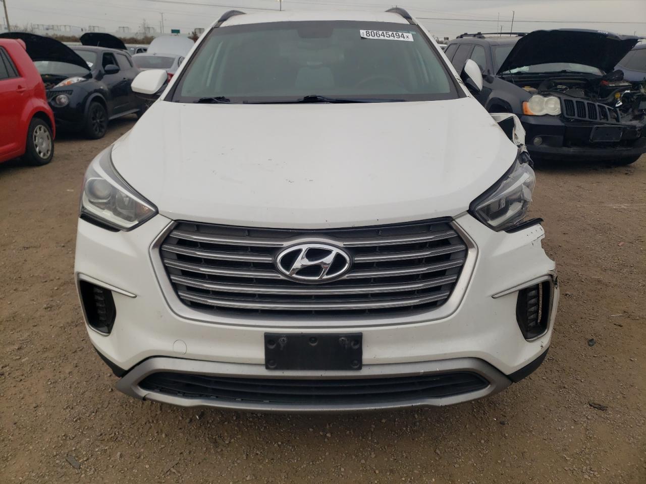 2017 Hyundai Santa Fe VIN KM8SMDHF0HU168038 Copart auction photo, front end / side damage thumbnail 5