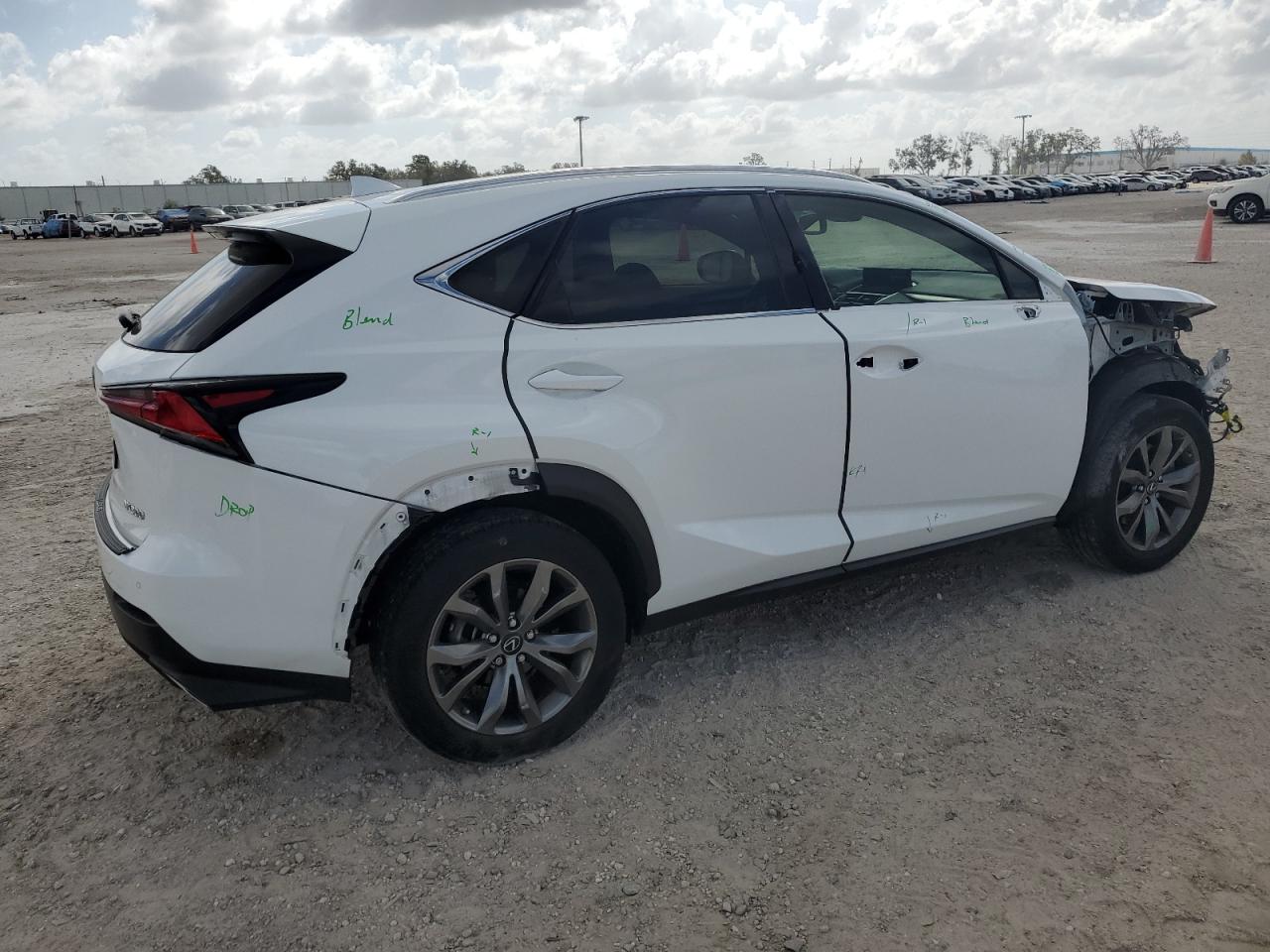 2021 Lexus NX VIN JTJSARBZ4M5028847 Copart auction photo, front end / all over damage thumbnail 3