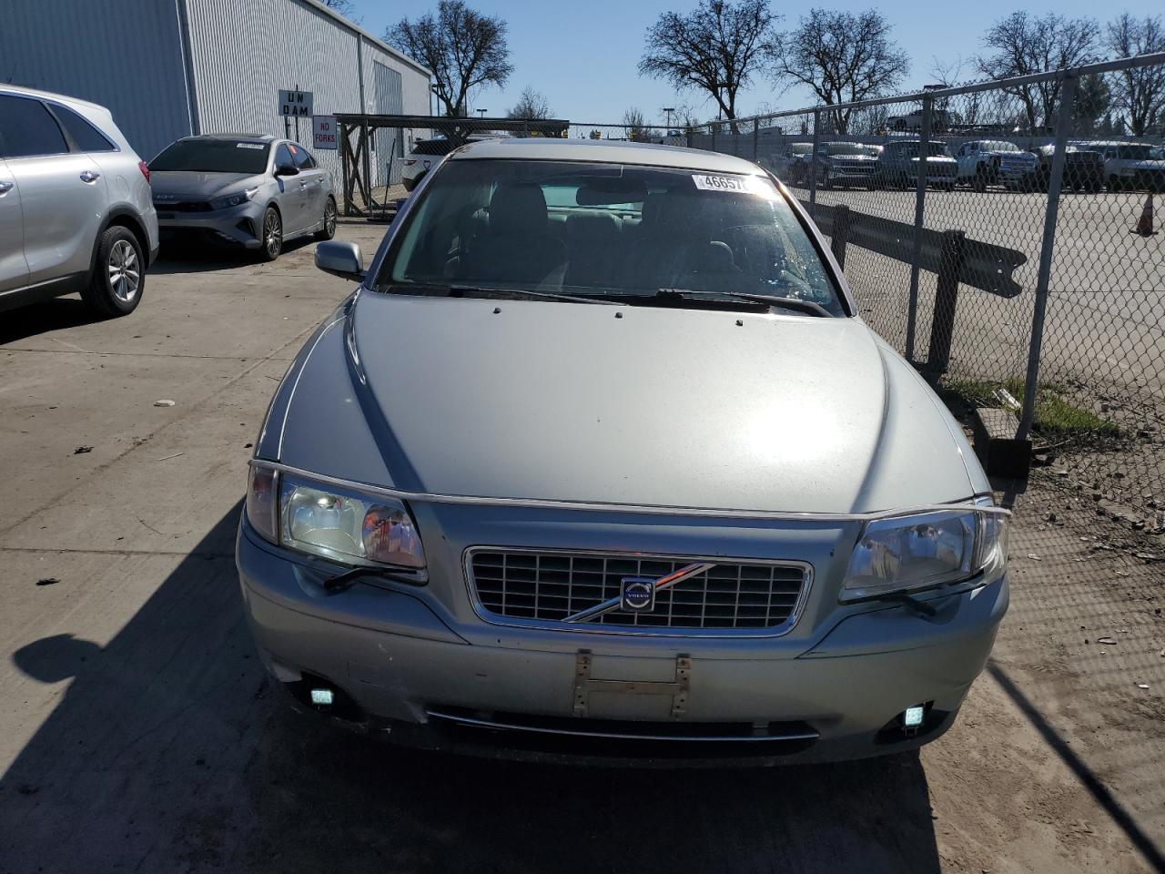 2004 Volvo S80 VIN YV1TS92D641358015 Copart auction photo, front end / side damage thumbnail 5