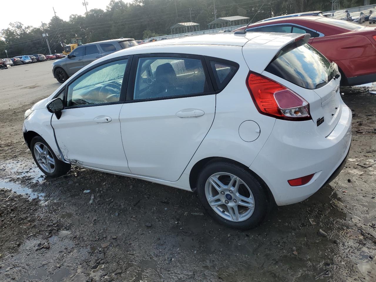 2018 Ford Fiesta VIN 3FADP4EJ3JM122068 Copart auction photo, front end / side damage thumbnail 2