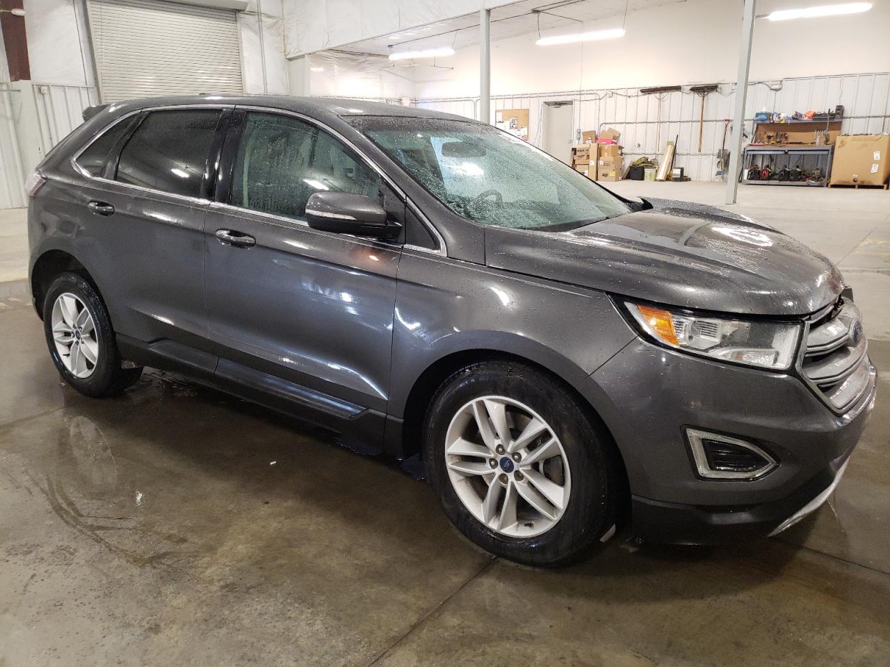 2015 Ford Edge VIN 2FMTK4J80FBB76956 Copart auction photo, front end / side damage thumbnail 4