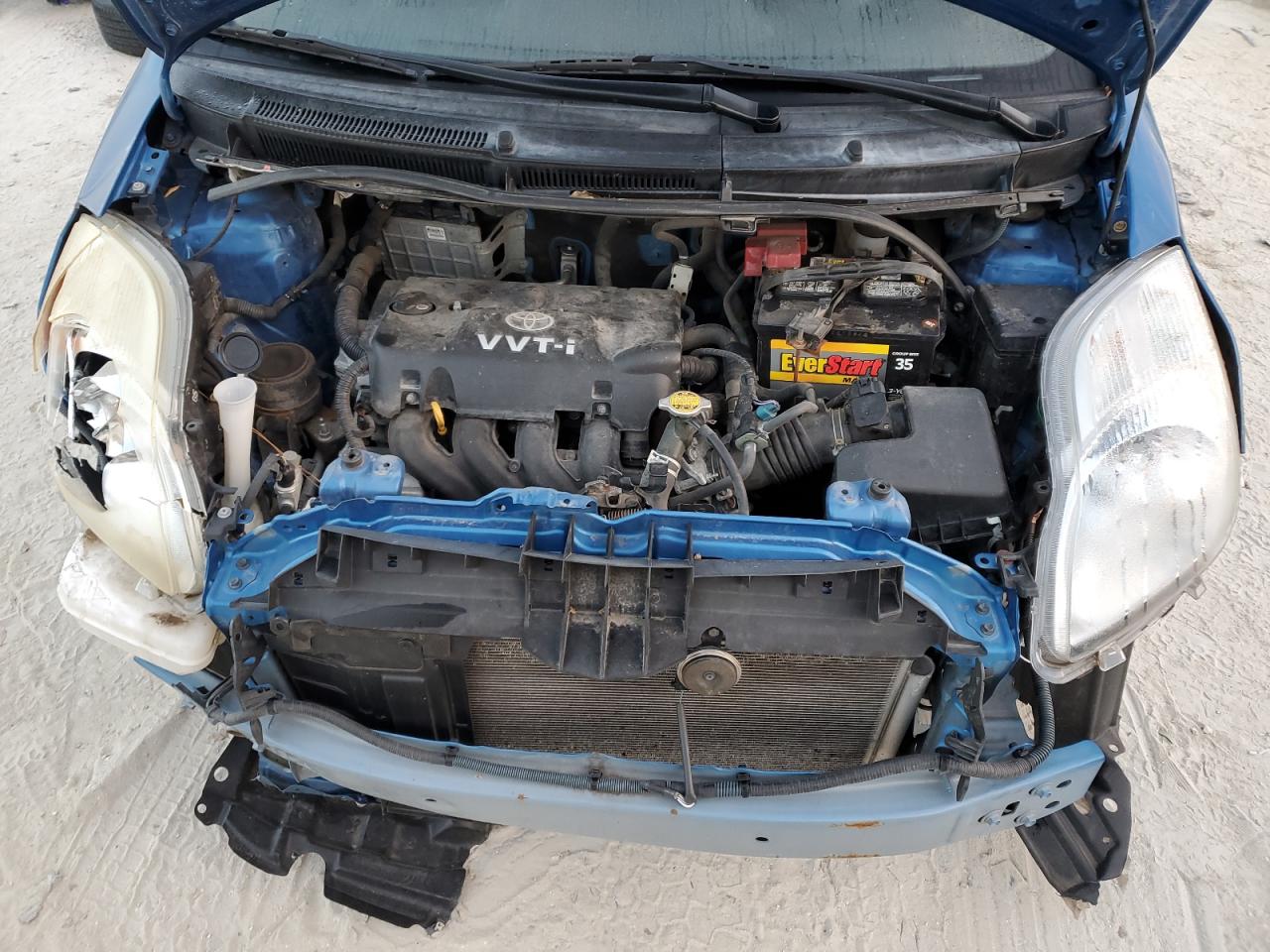 2011 Toyota Yaris VIN JTDKT4K37B5330125 Copart auction photo, front end / rear end damage thumbnail 11