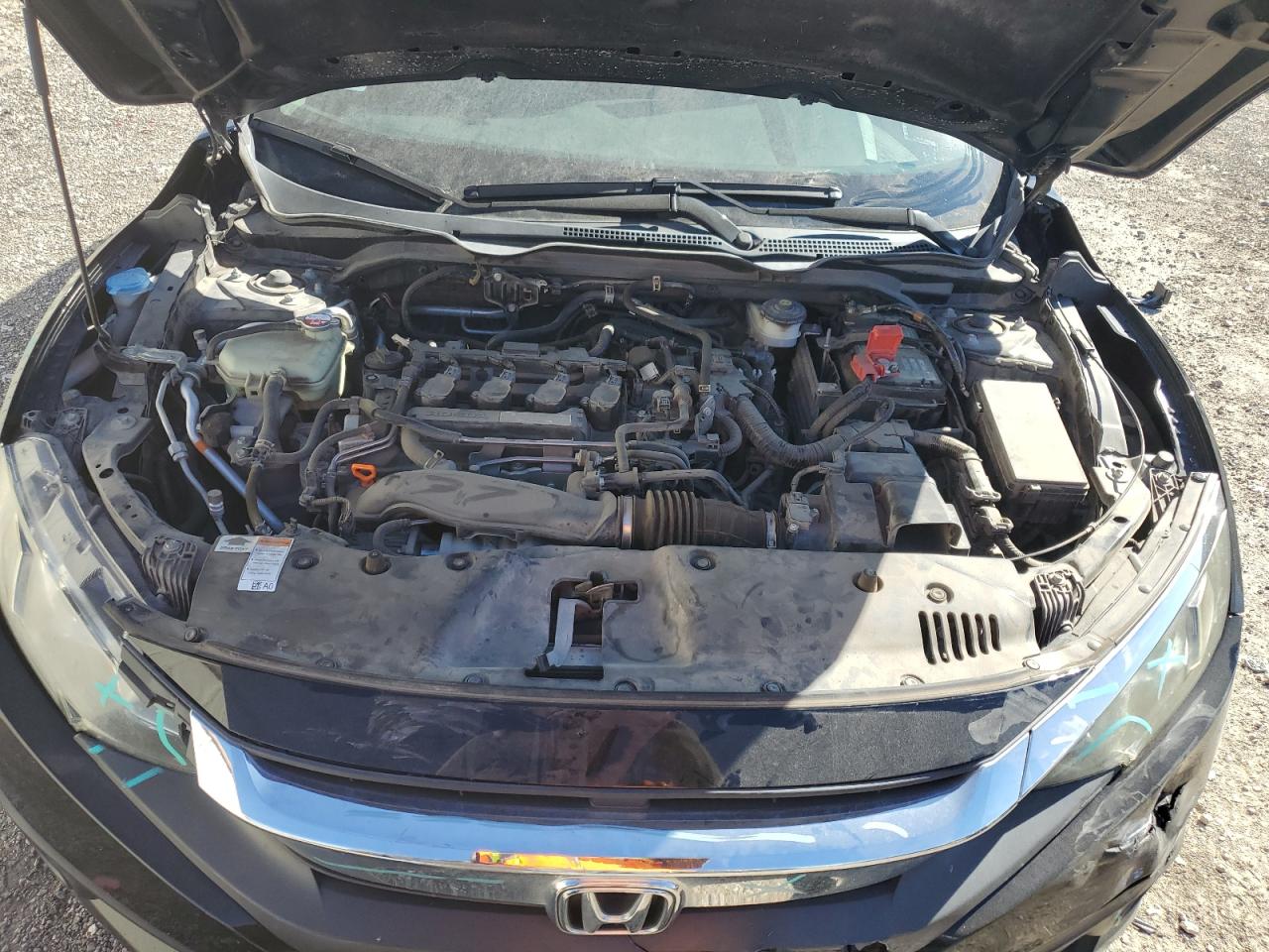 2016 Honda Civic VIN 19XFC1F30GE035163 Copart auction photo, all over damage thumbnail 11