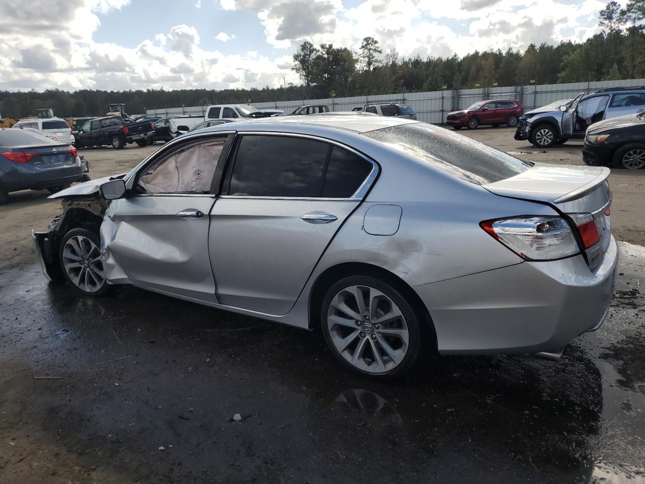 2013 Honda Accord VIN 1HGCR2F57DA248166 Copart auction photo, front end / side damage thumbnail 2