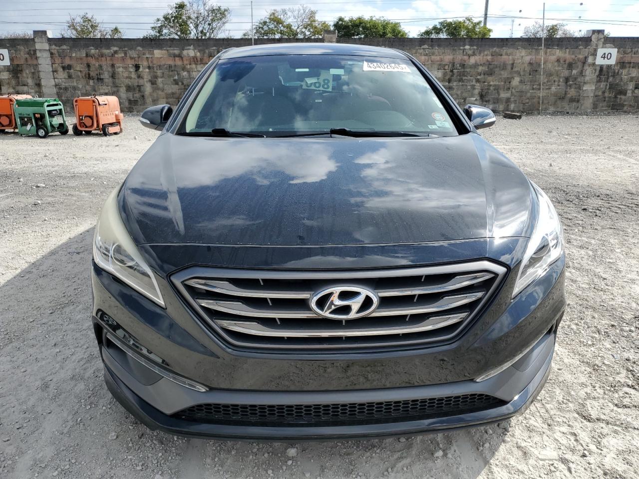 2015 Hyundai Sonata VIN 5NPE34AF0FH242046 Copart auction photo, rear end damage thumbnail 5