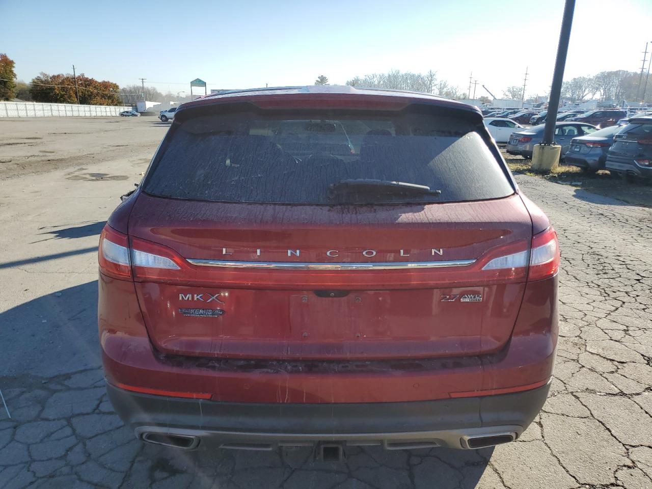 2016 Lincoln MKX VIN 2LMTJ8KP2GBL79949 Copart auction photo, side / front end damage thumbnail 6