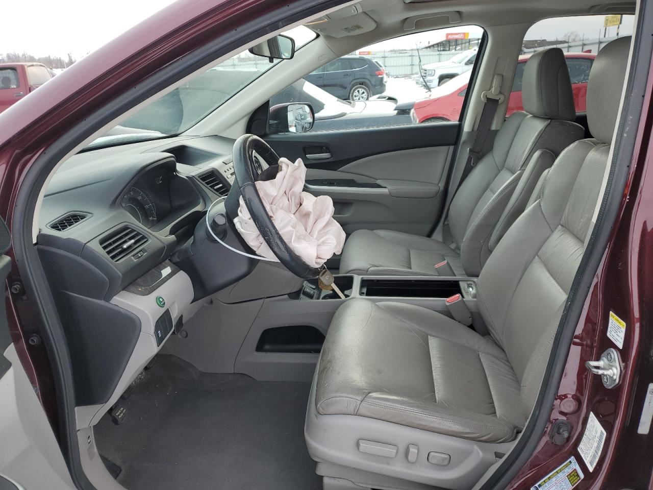 2013 Honda CR-V VIN 5J6RM4H74DL071950 Copart auction photo, front end / side damage thumbnail 7