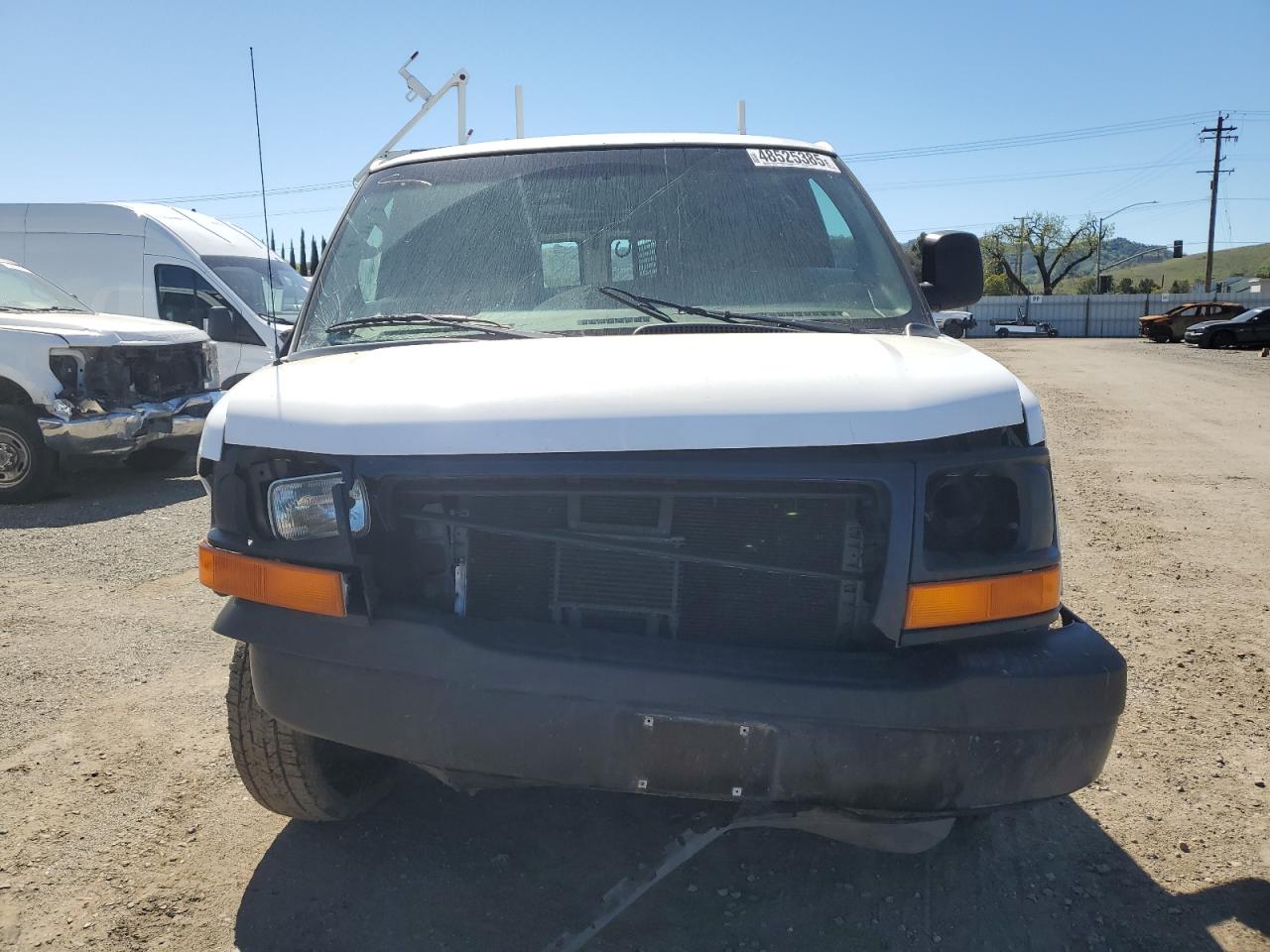 2010 GMC Savana VIN 1GTZGFBA7A1160173 Copart auction photo, front end / side damage thumbnail 5