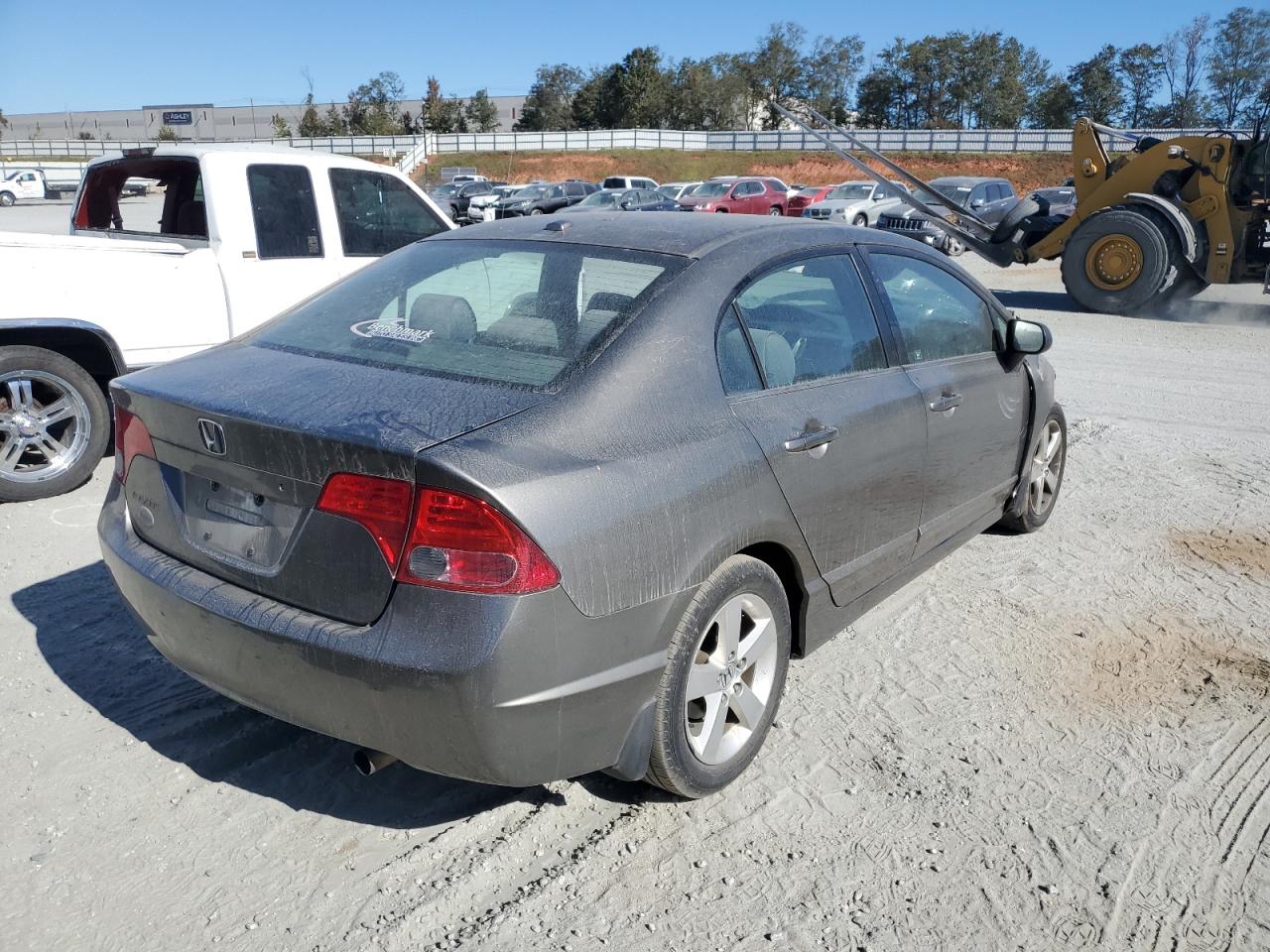 2007 Honda Civic VIN 2HGFA16857H304121 Copart auction photo, front end / top/roof damage thumbnail 3