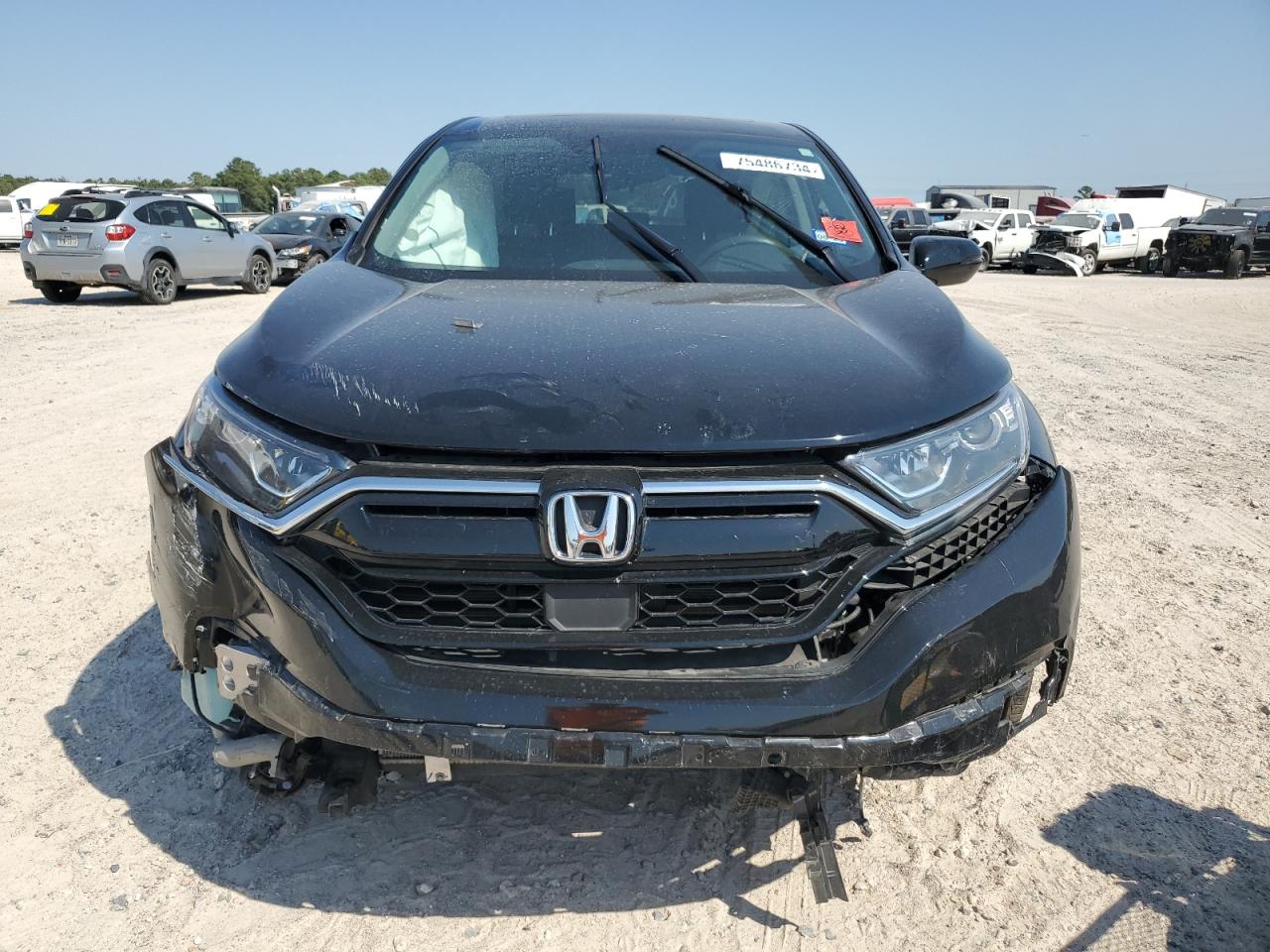 2020 Honda CR-V VIN 2HKRW1H54LH412862 Copart auction photo, front end / side damage thumbnail 5
