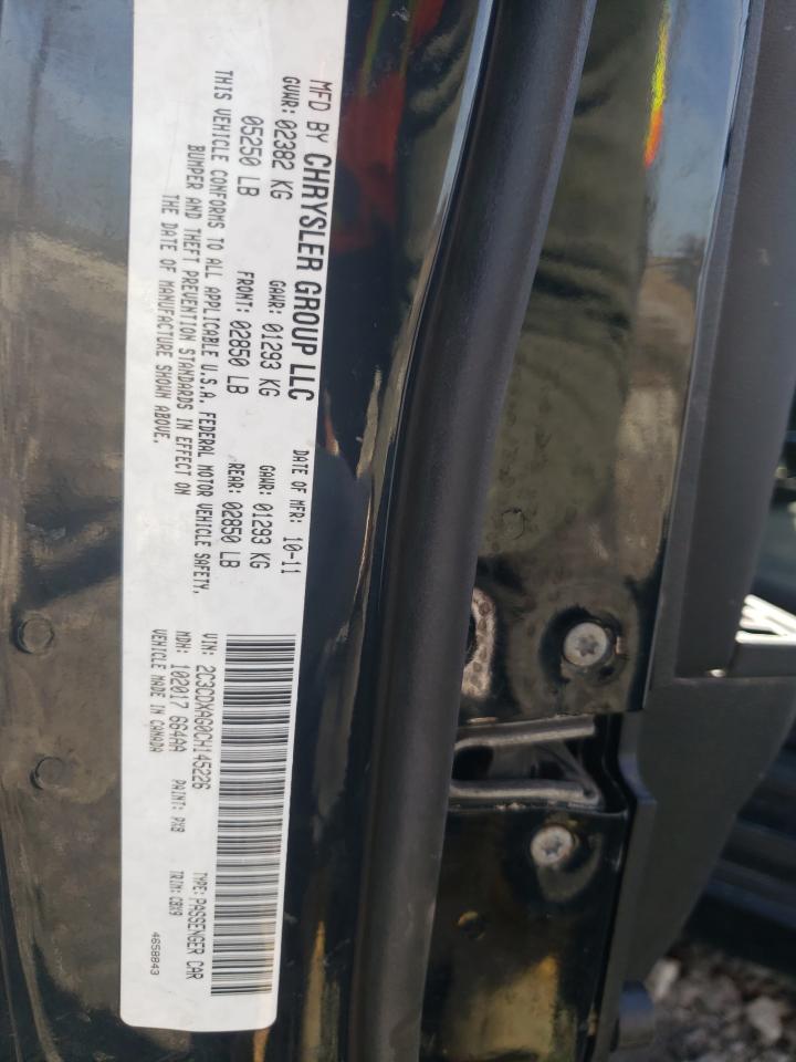 2012 Dodge Charger VIN 2C3CDXAG0CH145226 Copart auction photo, front end / all over damage thumbnail 12