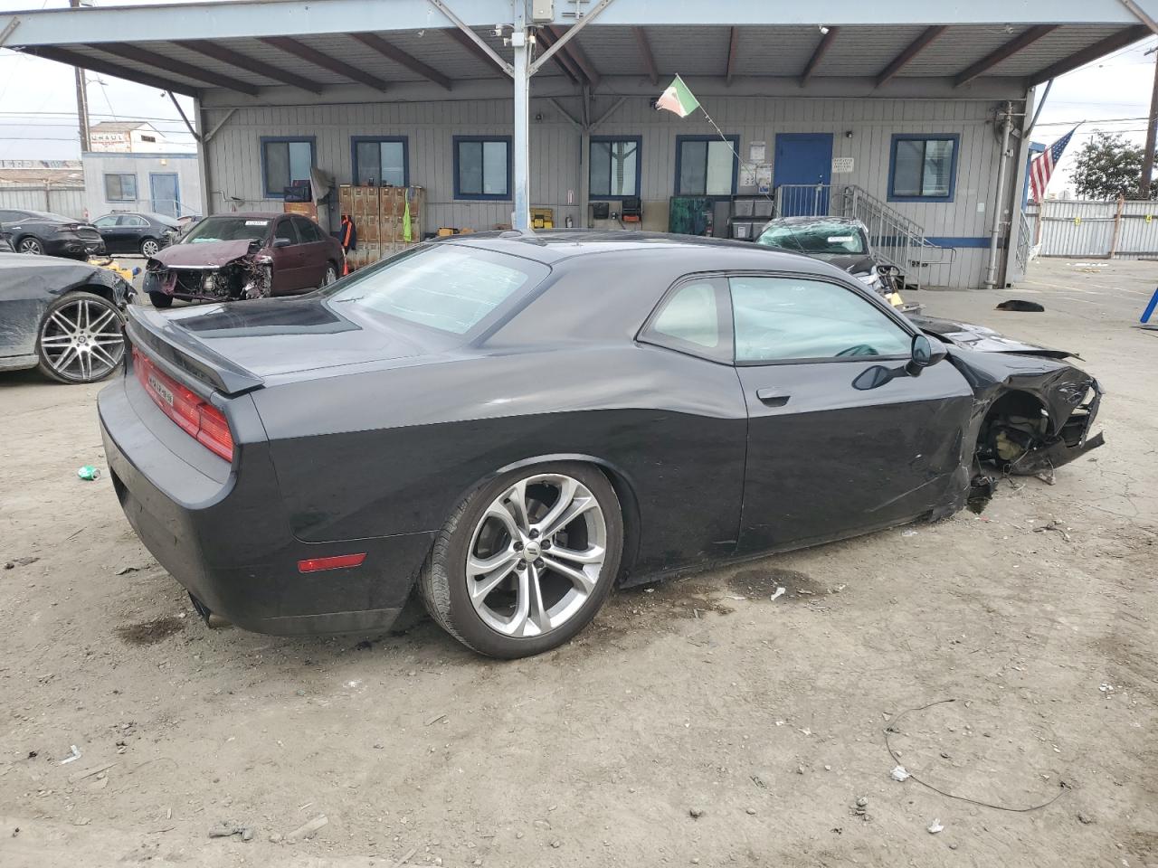 2014 Dodge Challenger VIN 2C3CDYBT1EH100493 Copart auction photo, front end / rear end damage thumbnail 3