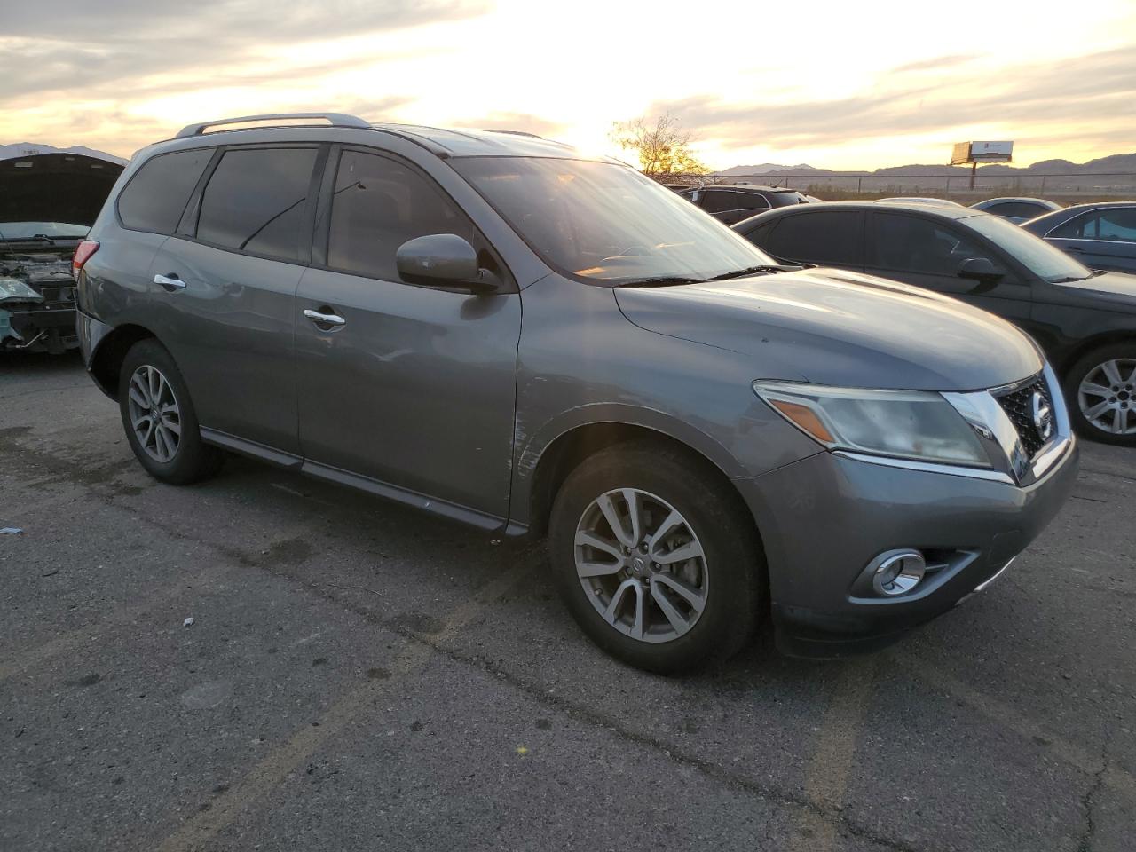 2015 Nissan Pathfinder VIN 5N1AR2MN0FC672297 Copart auction photo, side damage thumbnail 4