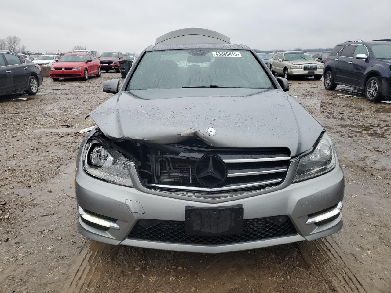2014 Mercedes-Benz C-klasse VIN WDDGF4HBXEA964431 Copart auction photo, front end damage thumbnail 5