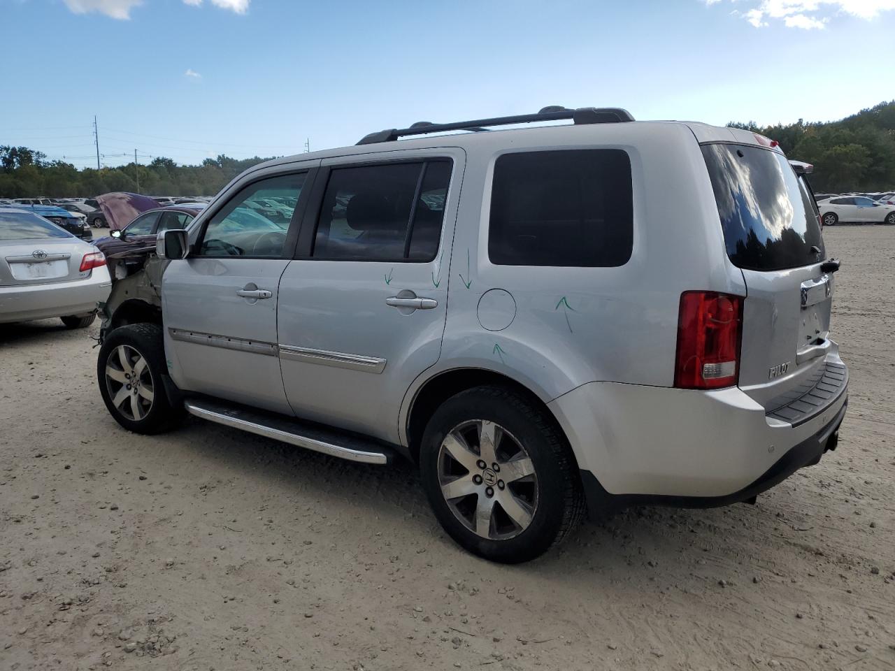 2014 Honda Pilot VIN 5FNYF4H9XEB020762 Copart auction photo, front end damage thumbnail 2
