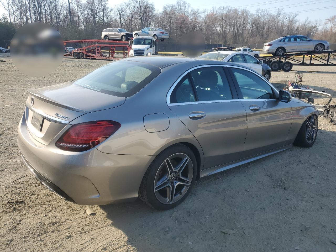 2020 Mercedes-Benz C-klasse VIN WDDWF8EB4LR549918 Copart auction photo, front end damage thumbnail 3