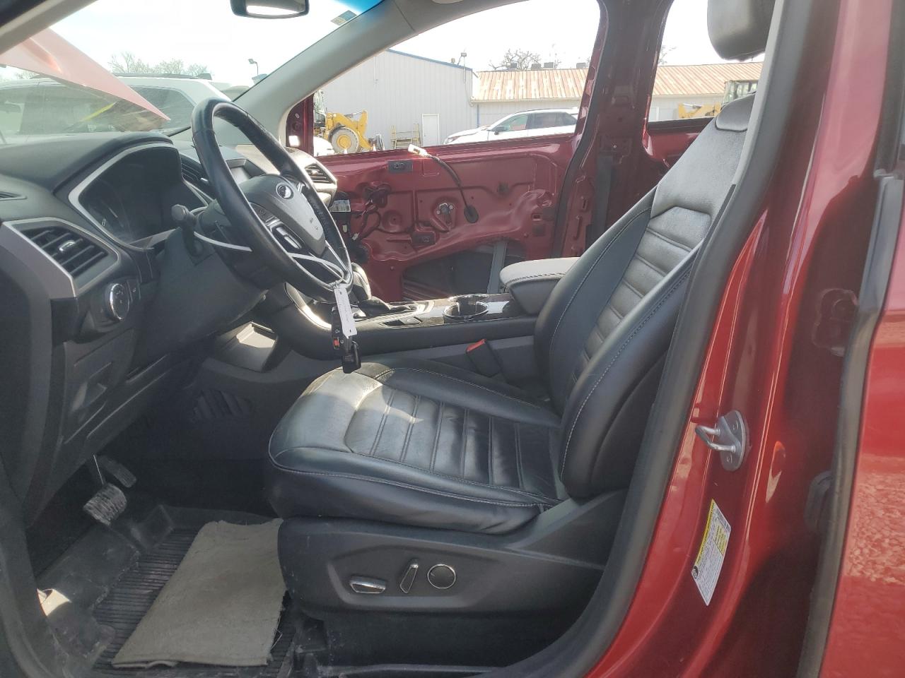 2015 Ford Edge VIN 2FMTK4J86FBB71681 Copart auction photo, side / front end damage thumbnail 7