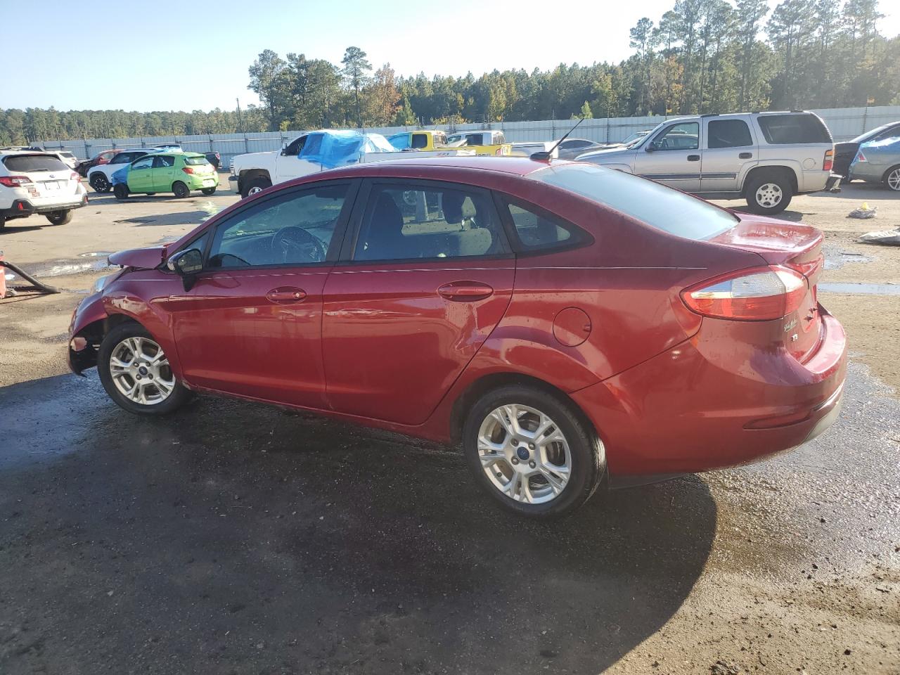 2016 Ford Fiesta VIN 3FADP4BJ2GM123063 Copart auction photo, front end / side damage thumbnail 2