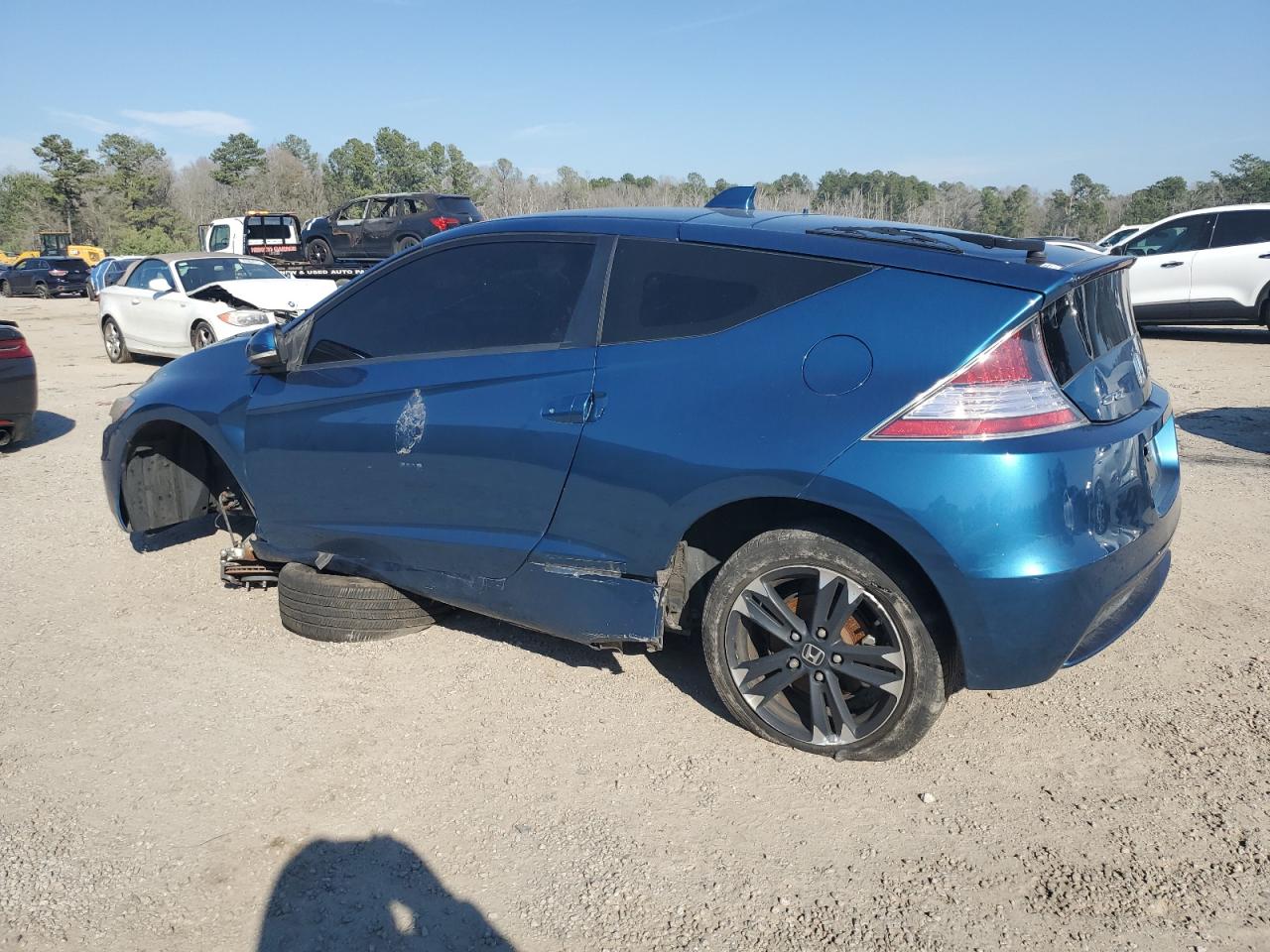 2014 Honda CR-Z VIN JHMZF1D65ES003206 Copart auction photo, front end / side damage thumbnail 2