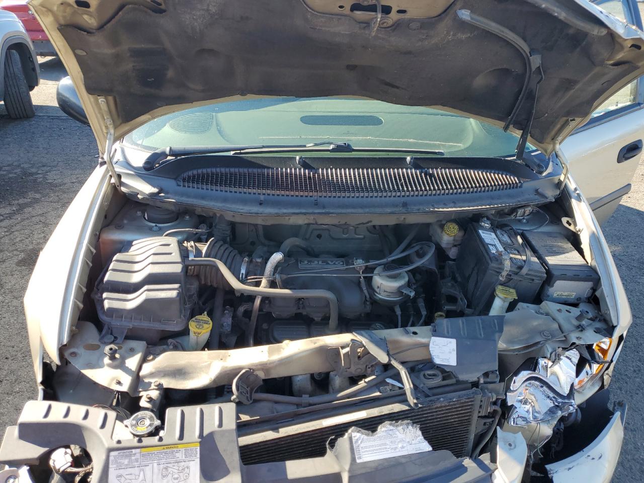 2006 Dodge Caravan VIN 1D4GP25R76B695526 Copart auction photo, front end / mechanical damage thumbnail 12