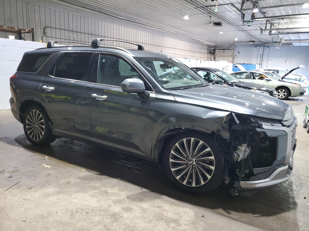 2024 Hyundai Palisade VIN KM8R7DGEXRU659717 Copart auction photo, all over damage thumbnail 4