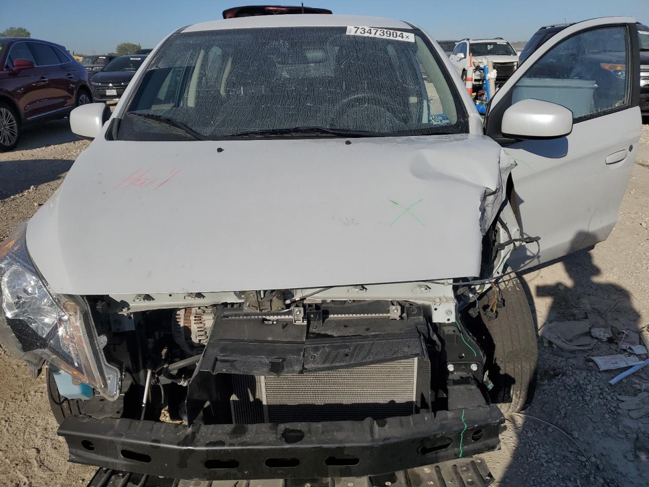 2021 Mitsubishi Mirage VIN ML32AUHJXMH005565 Copart auction photo, front end damage thumbnail 12