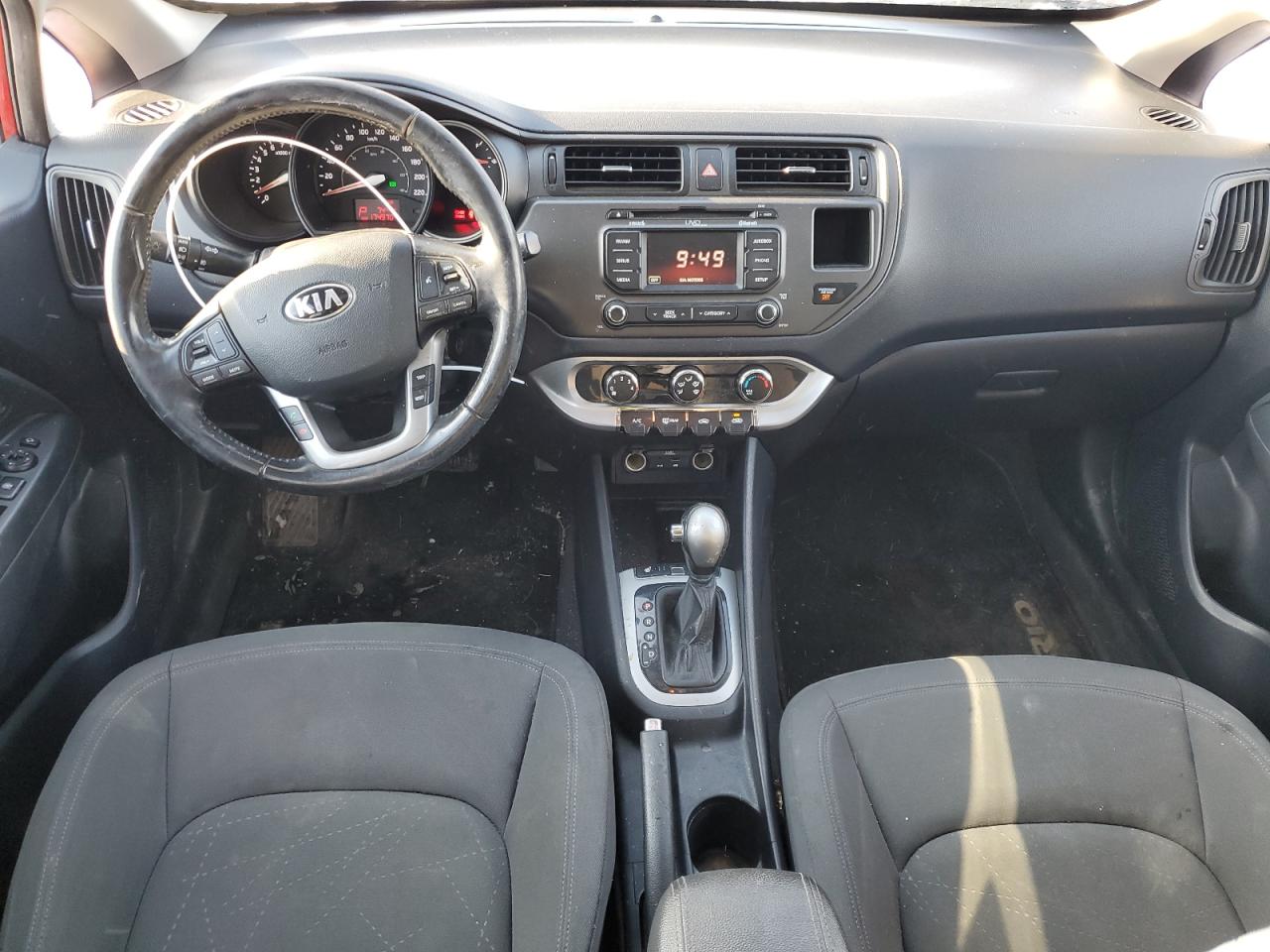 2014 KIA Rio VIN KNADN5A38E6934045 Copart auction photo, rear end / front end damage thumbnail 8