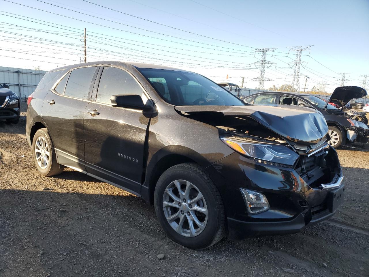 2018 Chevrolet Equinox VIN 2GNAXHEV5J6175962 Copart auction photo, front end / minor dent/scratches damage thumbnail 4