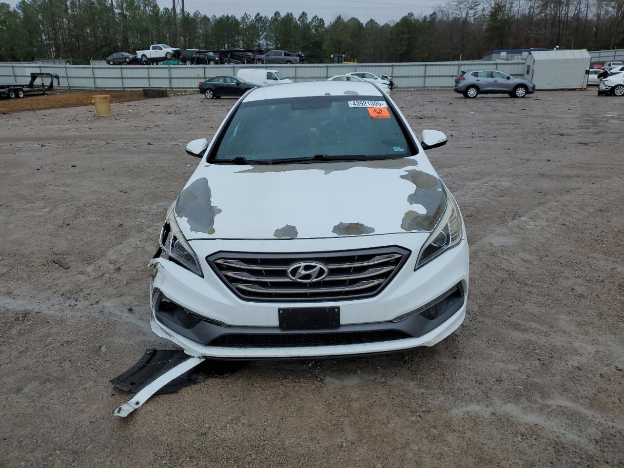 2015 Hyundai Sonata VIN 5NPE34AB9FH088837 Copart auction photo, front end / rear end damage thumbnail 5