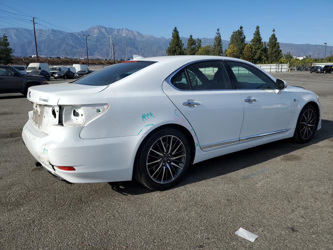 2017 Lexus LS VIN JTHBL5EF9H5144136 Copart auction photo, rear end damage thumbnail 3