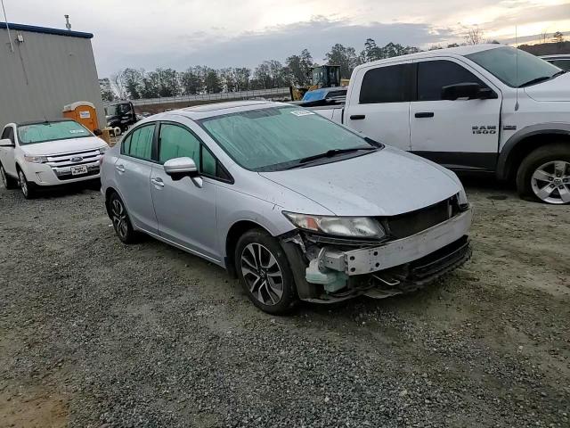 2014 Honda Civic VIN 2HGFB2F83EH542307 Copart auction photo, side / front end damage thumbnail 11