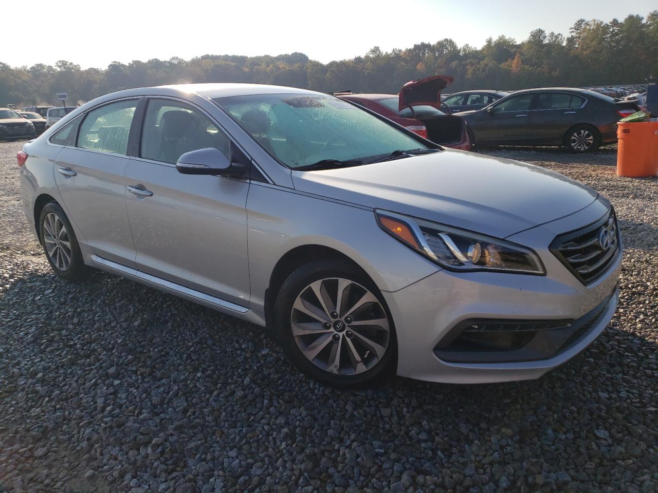 2015 Hyundai Sonata VIN 5NPE34AFXFH046471 Copart auction photo, hail damage thumbnail 4