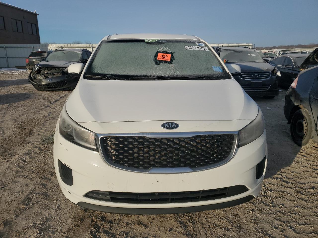 2016 KIA Sedona VIN KNDMB5C17G6092227 Copart auction photo, undercarriage damage thumbnail 5