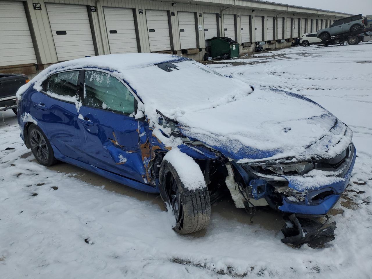 2017 Honda Civic VIN SHHFK7H66HU223645 Copart auction photo, front end / side damage thumbnail 4