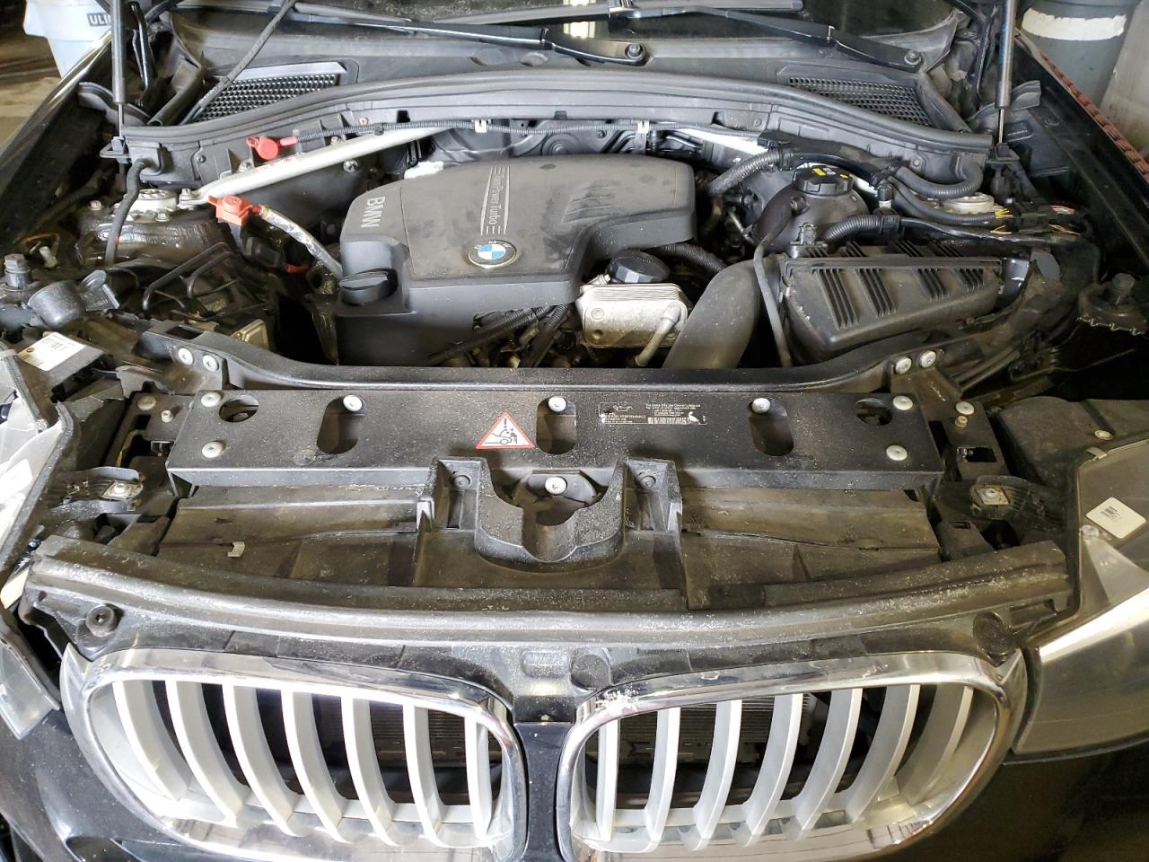 2016 BMW X3 VIN 5UXWX9C56G0D63545 Copart auction photo, front end / side damage thumbnail 11