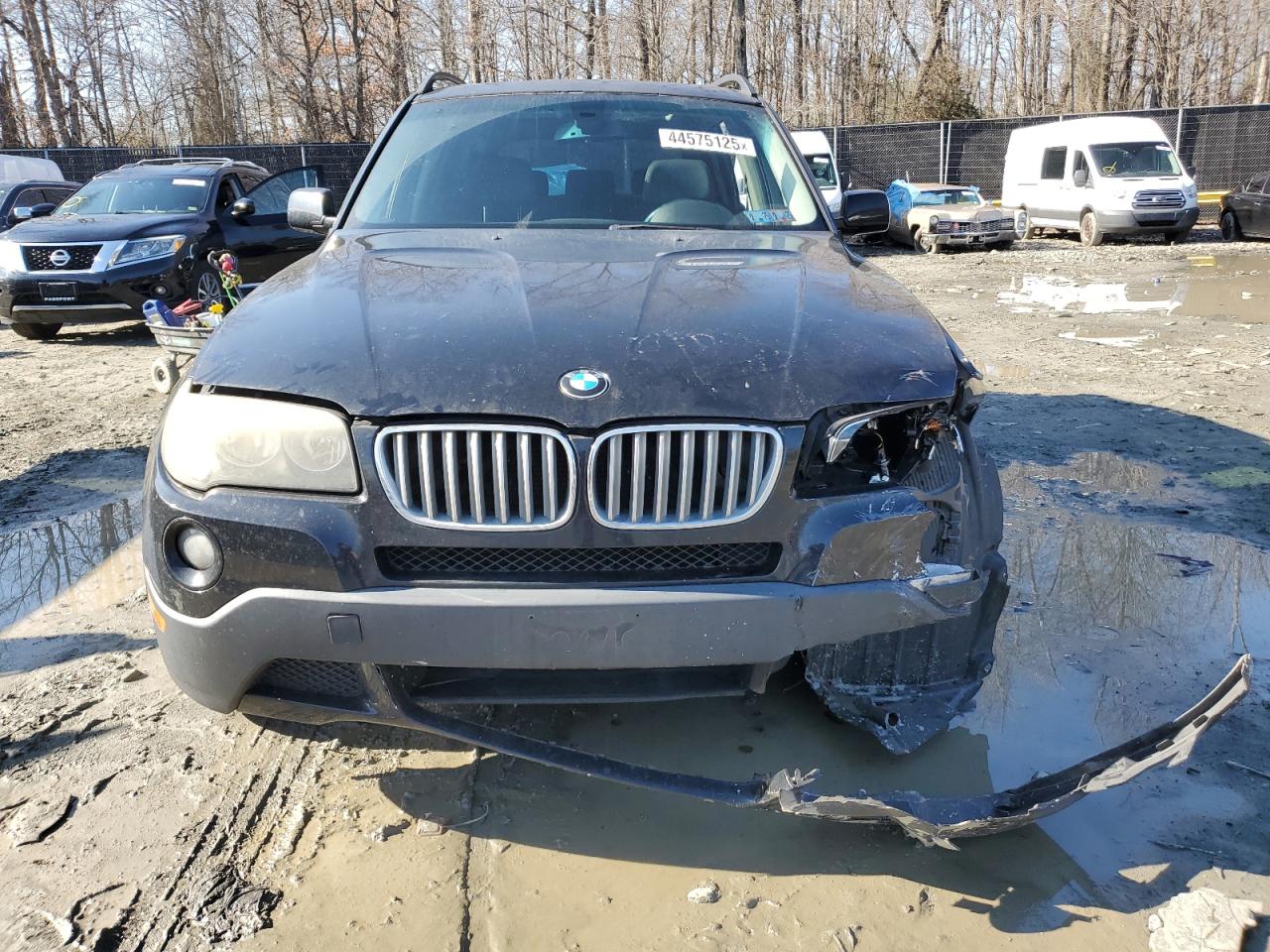 2009 BMW X3 VIN WBXPC934X9WJ26159 Copart auction photo, front end damage thumbnail 5
